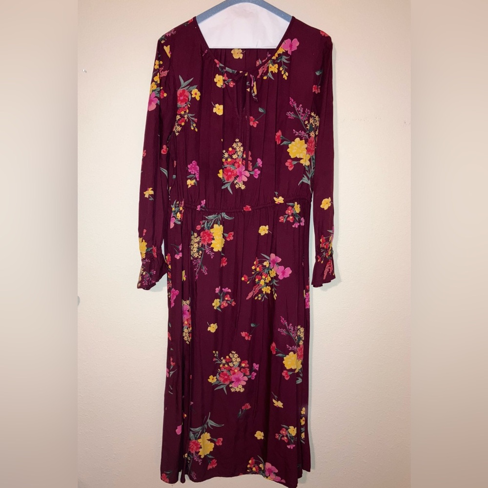 Old Navy Dress Women’s Large Maroon Maxi